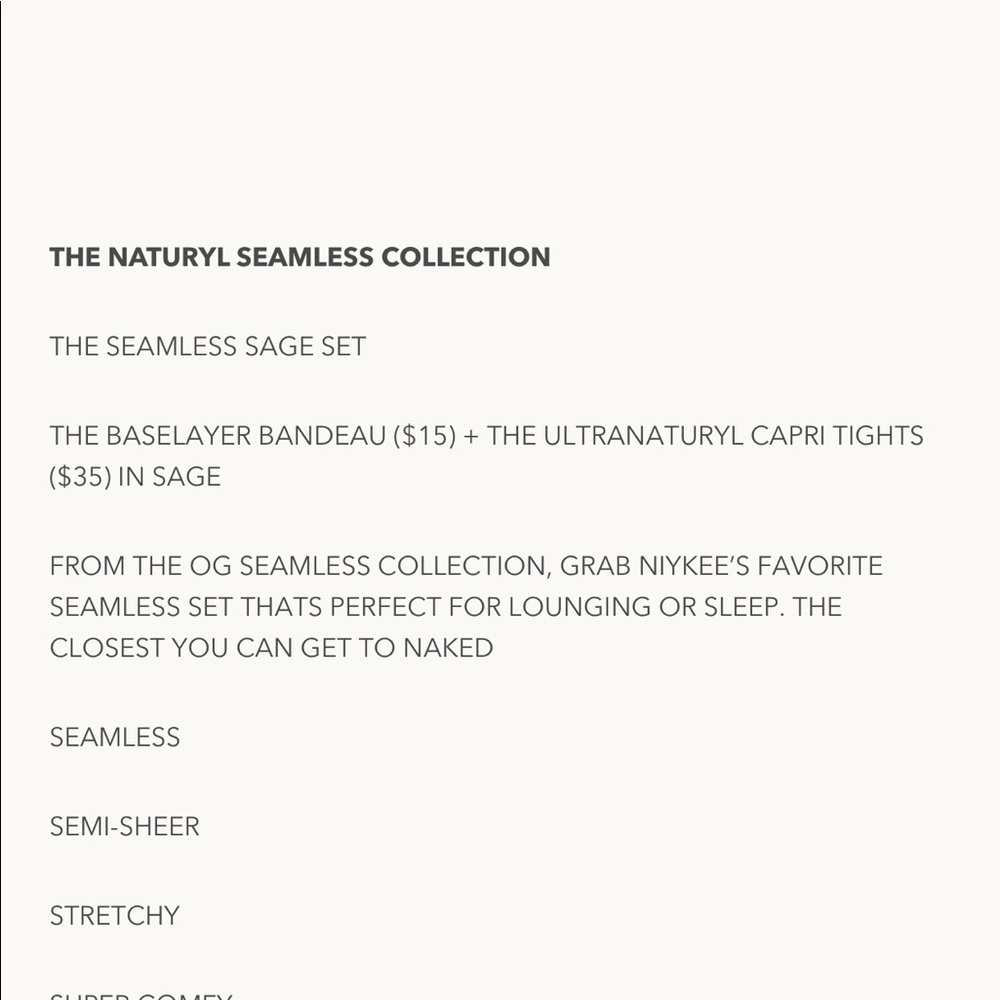 🆕 Naturyl Seamless Sage Set - Picture 3 of 4